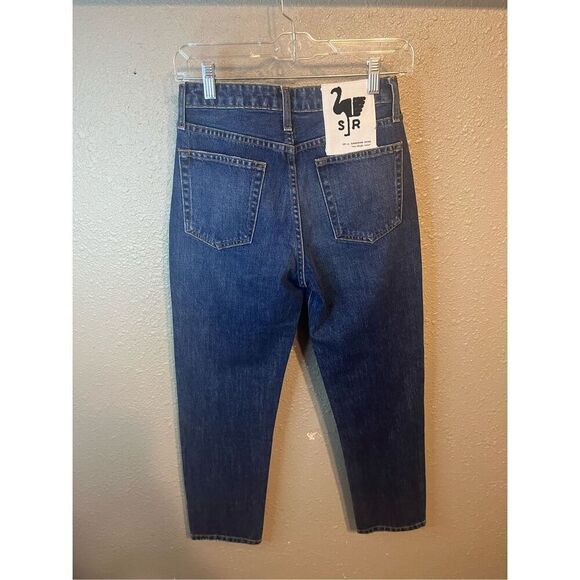 Free People X Sandrine Rose Straight Leg Blue Jeans Size 25 - Picture 4 of 6